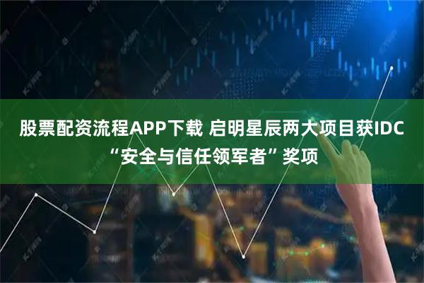 股票配资流程APP下载 启明星辰两大项目获IDC“安全与信任领军者”奖项