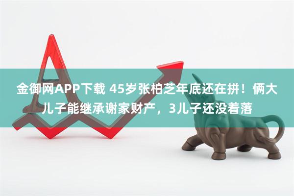 金御网APP下载 45岁张柏芝年底还在拼！俩大儿子能继承谢家财产，3儿子还没着落